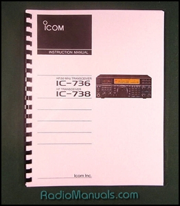 Icom IC-736/IC-738 Instruction Manual - Click Image to Close